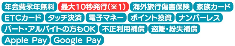 三井住友カード（NL）のスペック